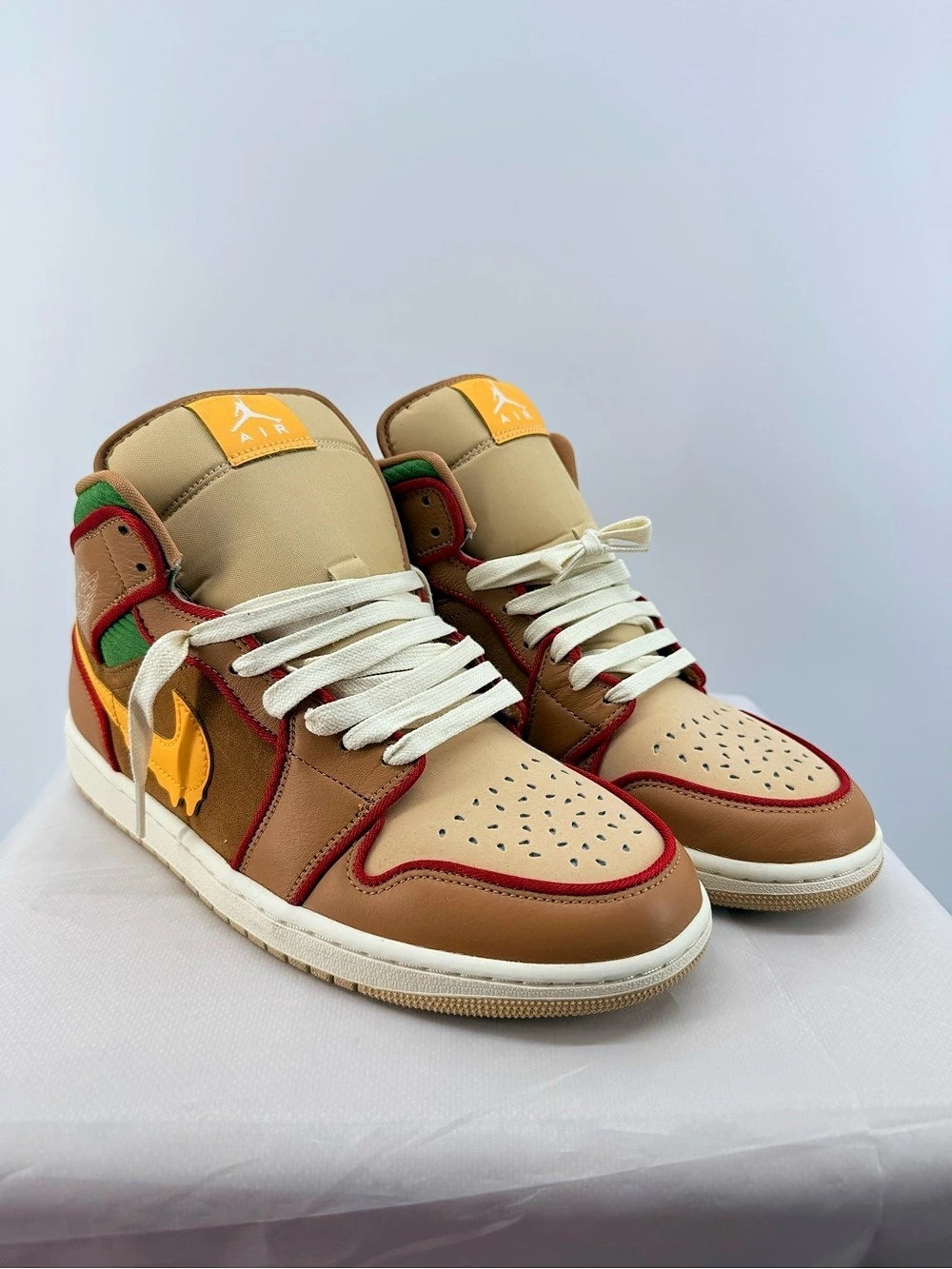 Jordan 1 Cheeseburger size 10M- Alt Premium Box